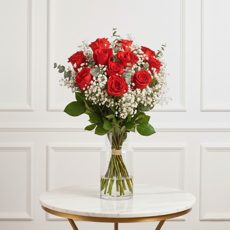 Dozen Luxury Red Roses