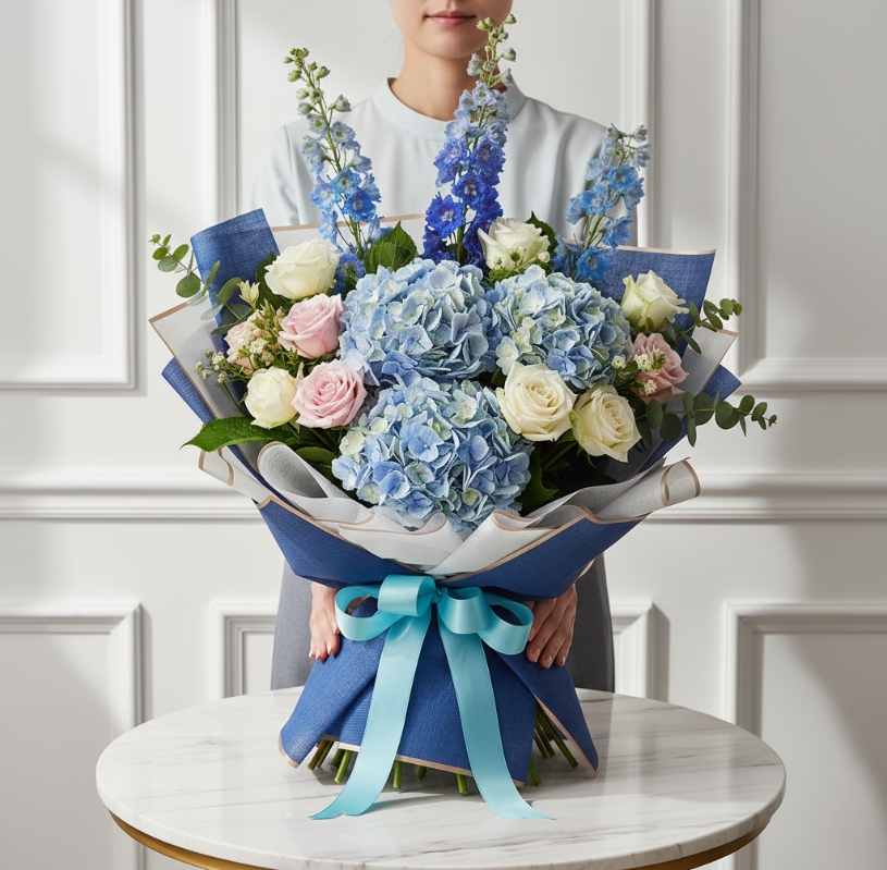 Blue Elegance Luxury Bouquet