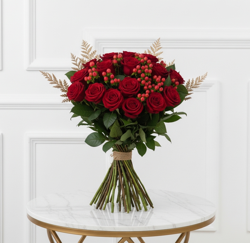 Festive Rose Bouquet