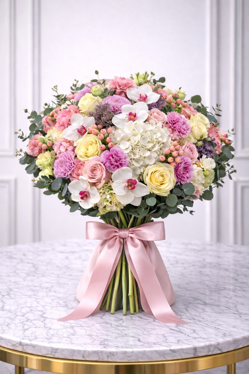 Luxury Hydrangea & Phalaenopsis Bouquet