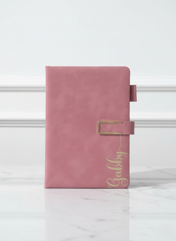 Luxury Personalised Notebook – Pink