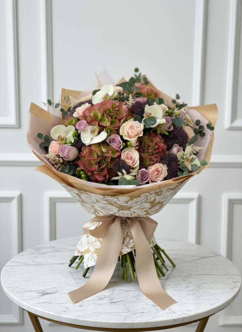 Orchid & Hydrangea Luxury Bouquet