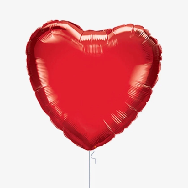 Red Heart Foil Balloon