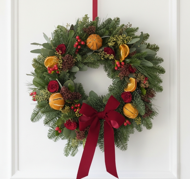 Winter Spice Christmas Wreath