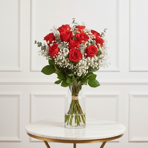 Dozen Luxury Red Roses