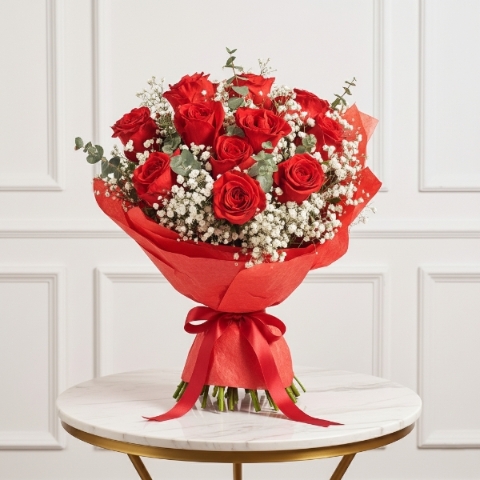 Dozen Luxury Red Roses
