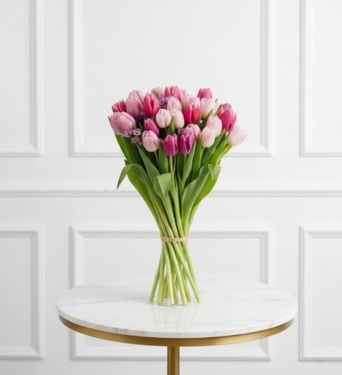 Pink Tulip Bouquet