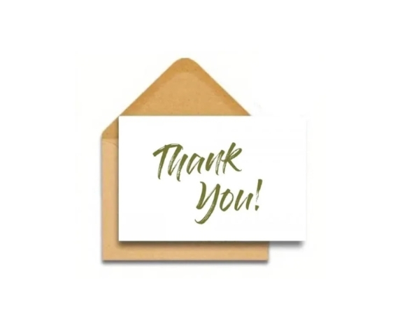 'Thank You' Mini Greeting Card