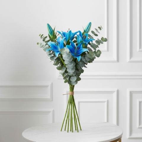 Blue Lily Bouquet
