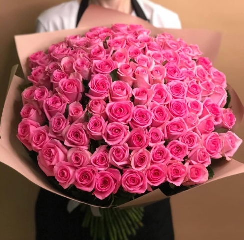 Bouquet 100 Pink Roses
