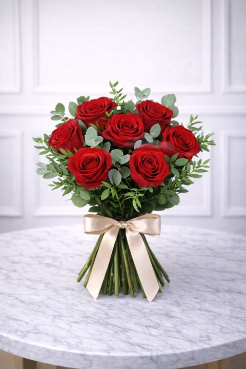 Half a Dozen Red Roses