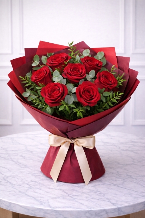 Half a Dozen Red Roses