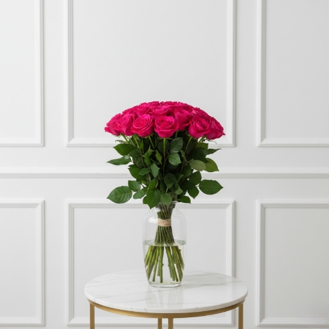 Hot Pink Roses Bouquet