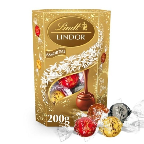 Lindt Lindor Assorted Chocolate Truffles Box 200g