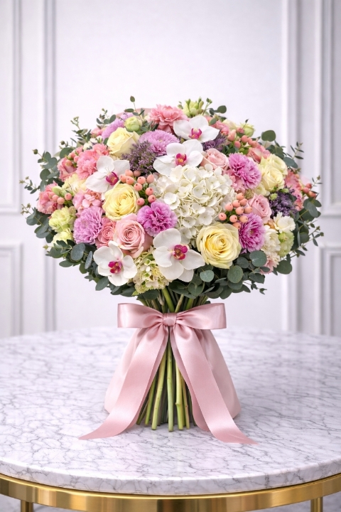 Luxury Hydrangea & Phalaenopsis Bouquet