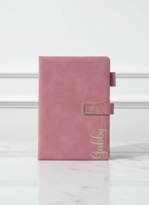 Luxury Personalised Notebook – Pink