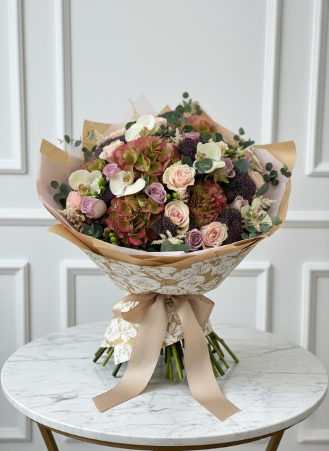 Orchid & Hydrangea Luxury Bouquet