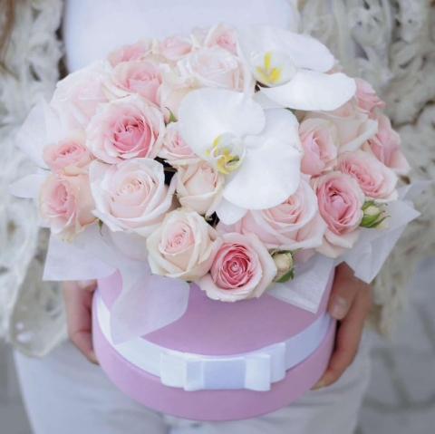 Orchid Blush Flower Box